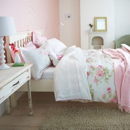 Sanderson Bedding Adele Double Duvet Cover Raspberry Amazon Co