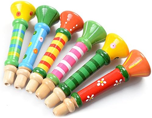 Amazon Co Jp ラッパ 木製 子供おもちゃ 管楽器 教育玩具 知育玩具 楽器玩具 ラッパ 吹奏楽器 子供おもちゃ プレゼント 女の子 男の子 ベビー マタニティ