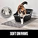 GORILLA GRIP Cat Litter Box Mat, 35x23, Water Resistant, US Designed Kitty Litter Trapping Mats, Easy to Clean, Scatter Control, Less Mess and Clean Floors, Kitten Supplies for Indoor Cats, Beige