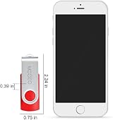 MOOCO 10 x 8GB USB 2.0 Flash Drives Black Swivel Thumb Memory Sticks view 4