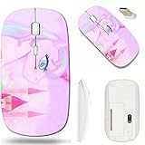 MSD Wireless Mouse White Base Travel 2.4G Wireless