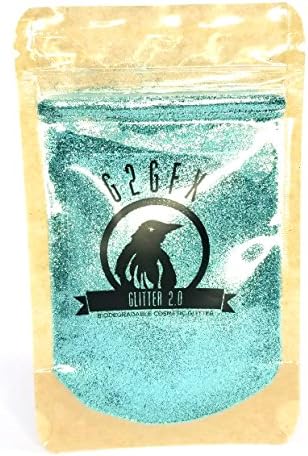 G2GFX Biodegradable Glitter (10g Resealable Pouch, Perfection Turquoise)