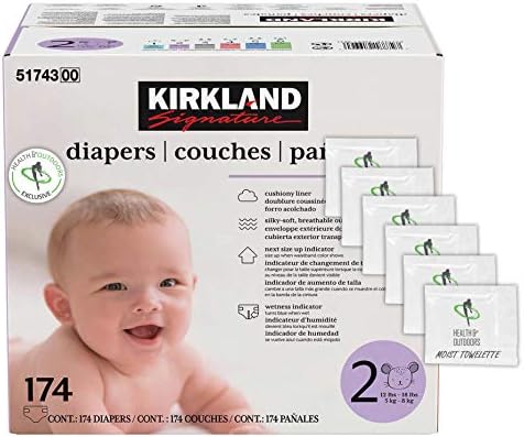 kirkland size 2 diapers 174