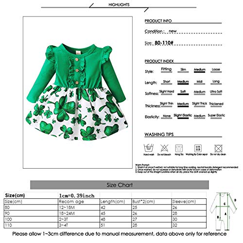 Borlai Pasgeboren Baby Meisje Jurken Lange Mouw Bruiloft Optocht Jurk Groen - Image 8