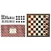 Ridley's Classic 2-in-1 57-Piece Chess & Checkers Folding Family Board Game, Ages 8+
