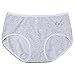 WoFee Young Girls' 100% Cotton Menstrual Period Anti-penetration Pants Pack of 4 Blue+Grey Size L