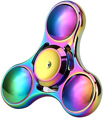 2017 Tri-Spinner Fidget Toy EDC Hand Spinner For Autism and ADHD Rotation Time Long Anti Stress Toys Vanser (Colorful)