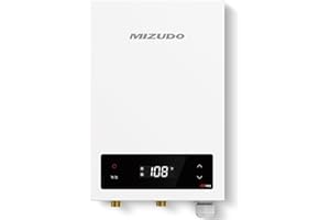 Tankless Water Heater Electric, MIZUDO 11KW 240Volt, on Demand Endless Instant Hot Water Heater, ETL Certificated, with LED Digital Display, Save Space, Energy