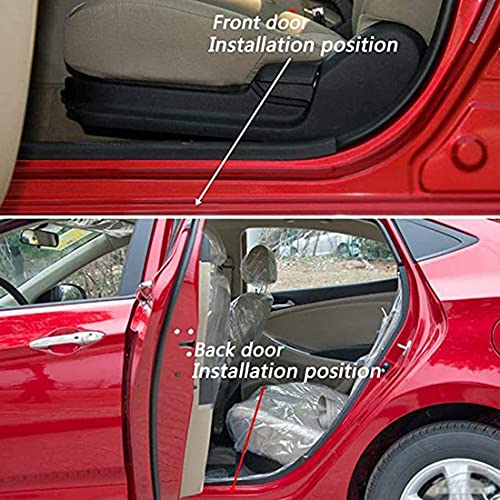 4Pcs Auto Roestvrij Staal Instaplijsten Kick Platen, voor XXXX Protector Plaat Pedaal Buitenste Platen Drempel Guard… - Afbeelding 5