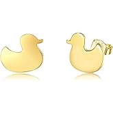 URONE 925 Sterling Silver Cute Animal Earrings Animal Jewelry Gifts for Women