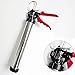 Sausage Caulking Gun Manual Drive 20oz Sausage Caulk Gun with Stainless Steel Barrel by BOUSH(Silver) 18:1 Ratio