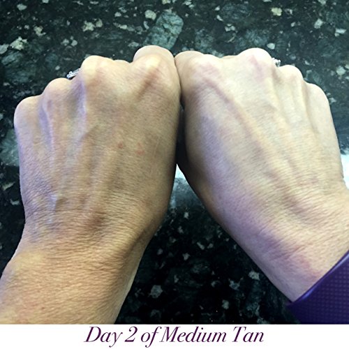 Glimmer Goddess Organic Natural Self Tanner Lotion. Creates a Lucious, Buildable Golden Tan with Each Application. 8 oz - Vegan