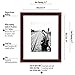 Americanflat 8x10 Brown Wood Picture Frame - Made to Display Pictures 5x7 with Mat or 8x10 Without Mat - Made for Desktop, Vertical and Horizontal Wall Display