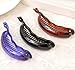 Prettyou 3.7 Inches Plastic Banana Pony Hair Clip for Women, Pack of 6