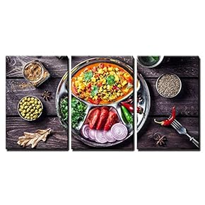 Indian Mutter Paneer Dish with Spices on The...