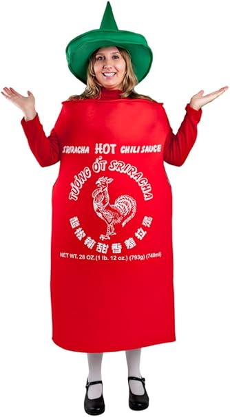 Amazon Com Adult Hot Sauce Costume Standard Clothing