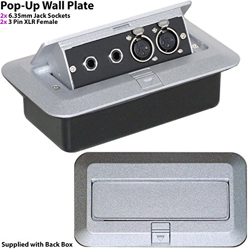 Pro 2 Gang Pop Up Wall Floor Desk Plate Buy Online In New Caledonia At Desertcart