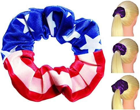 Velvet Scrunchies Premium Plush Soft Ponytail Holders Scrunchie King Made in USA