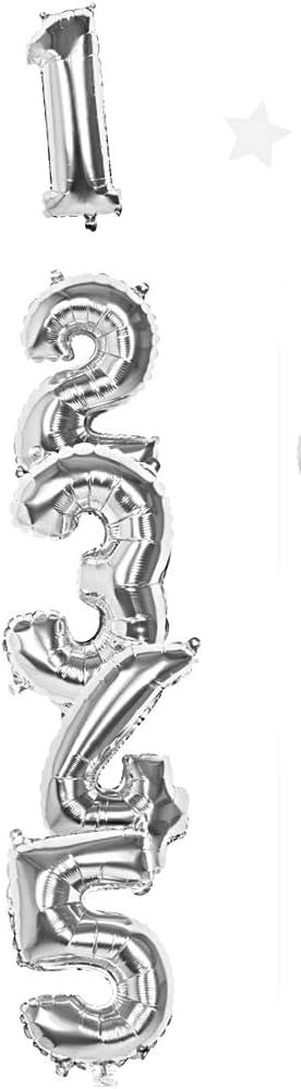 Boland 10130617 PN289 Mylar Balloon Number '0' (36cm), Silver, 0 - Image 4