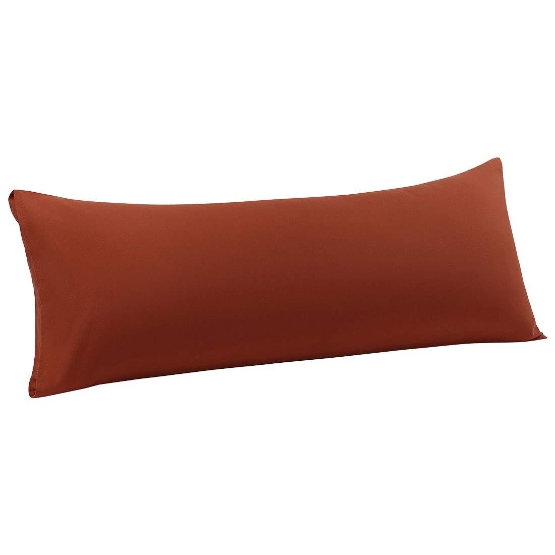 PiccoCasa Body Pillow Case, 110 Gsm Brushed Microfiber Pillowcases Envelope Closure, Soft Full Body Pillow Covers for Long Pillows Body(51x152cm) Rust Color