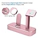 Apple Watch Stand, iPhone 7/7Plus/6s/6s Plus Charging Station, Alritz Aluminum 2 in 1 Apple Watch iPhone Charging Stand Dock for Apple iWatch Series 2/Series 1/Nike+, Rose Gold