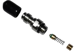 AOPKEO 8mm Fill Nipple Male Quick Disconnect Valve with One Way Foster Stainless Steel for Paintball Airsoft PCP Diving Mountaineering