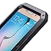 Tomplus Galaxy S6 Case, Waterproof Shockproof Aluminum Gorilla Glass Metal Case Cover for Samsung Galaxy S6 G9200 (Black)