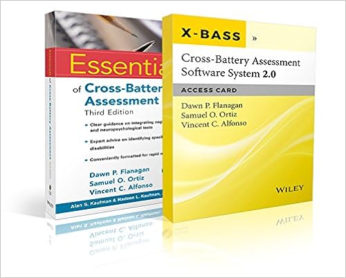 Amazon Com Essentials Of Cross Battery Assessment 3e With Cross Battery Assessment Software System 2 0 X Bass 2 0 Access Card Set Essentials Of Psychological Assessment Flanagan Dawn P Ortiz Samuel O Alfonso Vincent C Books