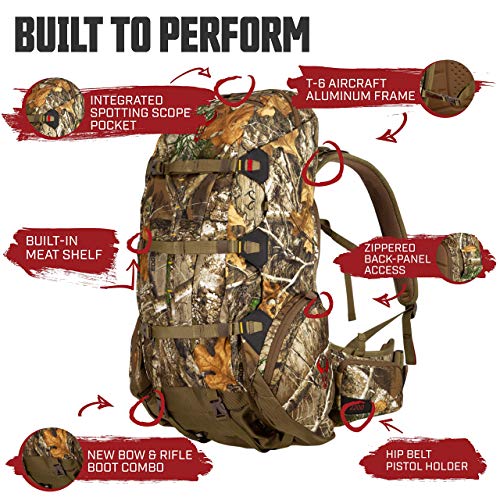 Badlands 2200 Camouflage Hunting Pack and Meat Hauler, Realtree Edge