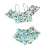 MingAO Little Girls 2 Pieces Cherry Pattern Tankinis Swimear Swimsuit 2-7 Years