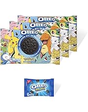 OREO Pokémon Themed Chocolate Sandwich Cookies, 3 - 15.25 oz Packs + Bonus OREO Mini Snack Pack