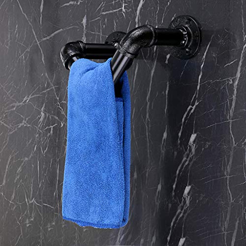 Sumnacon Vintage Style Towel Rack HolderIndustrial Pipe Metal Wall