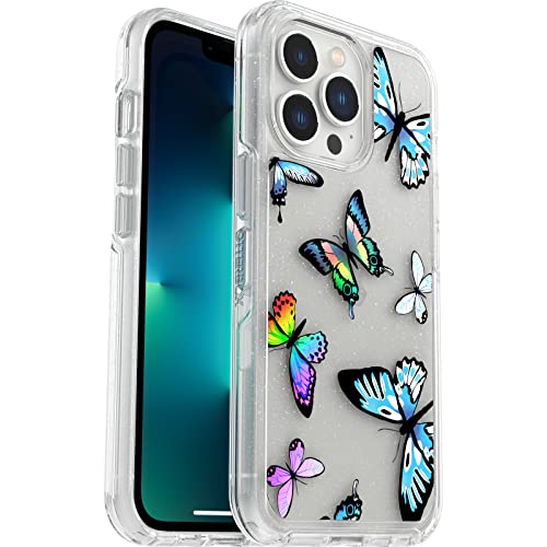 OtterBox Cover per iPhone 13 Pro, Symmetry, resistente a shock e cadute, cover sottile, testata 3x vs le norme anti caduta MIL-STD 810G, Butterfly