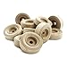 2-1/4 inch Treaded Wooden Wheel, 3/4 inch Thick, 3/8