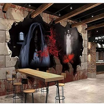 amazon com xzcwwh custom wallpaper 3d mystery horror haunted house theme space ktv background wall poster wall sticker door sticker 250cm w 175cm h kitchen dining xzcwwh custom wallpaper 3d mystery horror haunted house theme space ktv background wall poster wall sticker door sticker 250cm w 175cm h