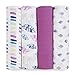 aden + anais Classic Swaddle Baby Blanket, 100% Cotton Muslin, Large 47 X 47 inch, 4 Pack, Wink