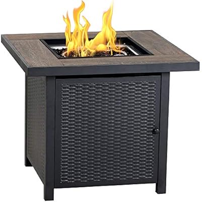 Amazon Com Bali Outdoors Propane Fire Pit Table 30 Inch Gas Fire