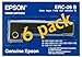 1 X Value Pack of 6 Epson BLACK RIBBON CASSETTE FOR M-160 (ERC-09B)