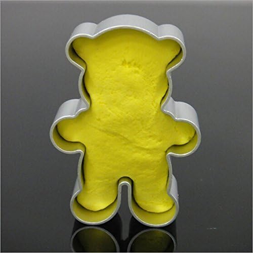 2pcs Little Bear Metal Cookie Cutter Candy Biscuit Pastry Baking Mold Cake Maker