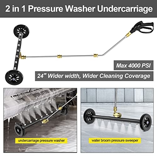 POHIR Undercarriage Pressure Washer Attachment Pro Max 24", Surface