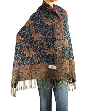 Women's Woven Pashmina Shawl Wrap Scarf 80
