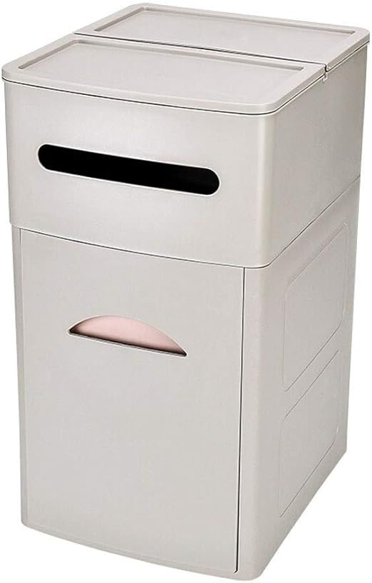 Duradero Bote de Basura Multifuncional Plástico doméstico con Caja de