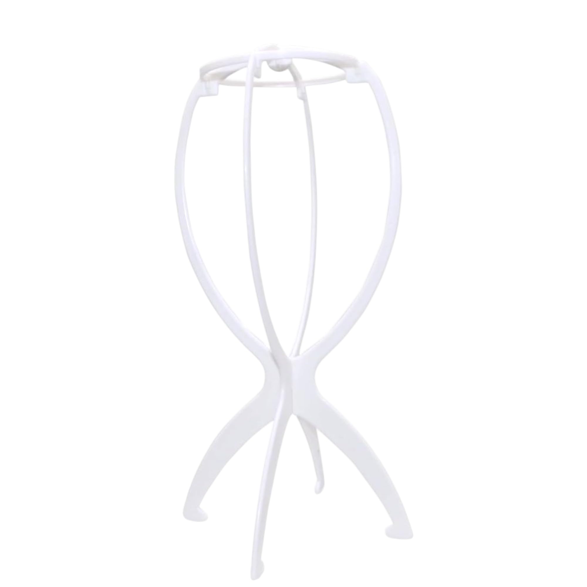 LUTTMANN® Wig Stand Holder in white, instead of polystyrene head - Suitable for all wigs, turbans, headgear and caps - perfect for travelling
