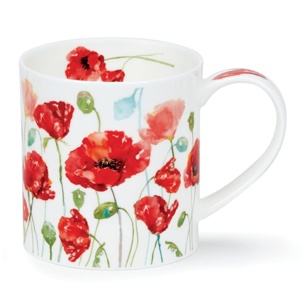 DUNOON Floral Breeze Orkney 0.35 Litre Mug (Poppy)