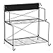 EZOWare Countertop Shelf, 2-Tier Standing Storage Organizer Spice Jars Bottle Holder for Kitchen Bathroom Cosmetic (Black)