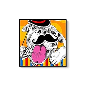 Framed Canvas Wall Art for Living Room, Bedroom Cute Animal Theme Canvas Prints for Home Decoration Ready to Hang - 16x16 inches