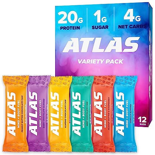 Atlas Protein Bar, 20g Protein, 1g Sugar, Clean