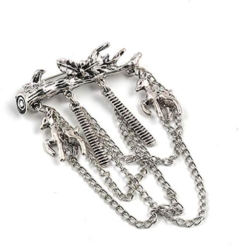 襟ラペル ピン ブローチ メンズ ラペルピン チェーン付き メンズ アクセサリー スーツ 銅古美 B07nl6cmgy 530円 人気海外一番 100 品質保証 全品送料無料 即日出荷 Sale開催中