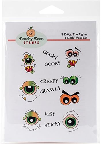 Peachy Keen Clear Face & Word Assortment The Uglies Stamp (13 Pack)