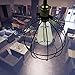 CLAXY Ecopower Light Vintage Style Industrial Hanging Light Mini Pendant Wire Cage Lamp